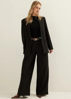Best Cotton Club Oversized blazer zwart