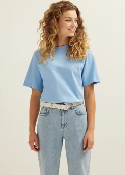 New Cotton Club Oversized t-shirt Hemelsblauw