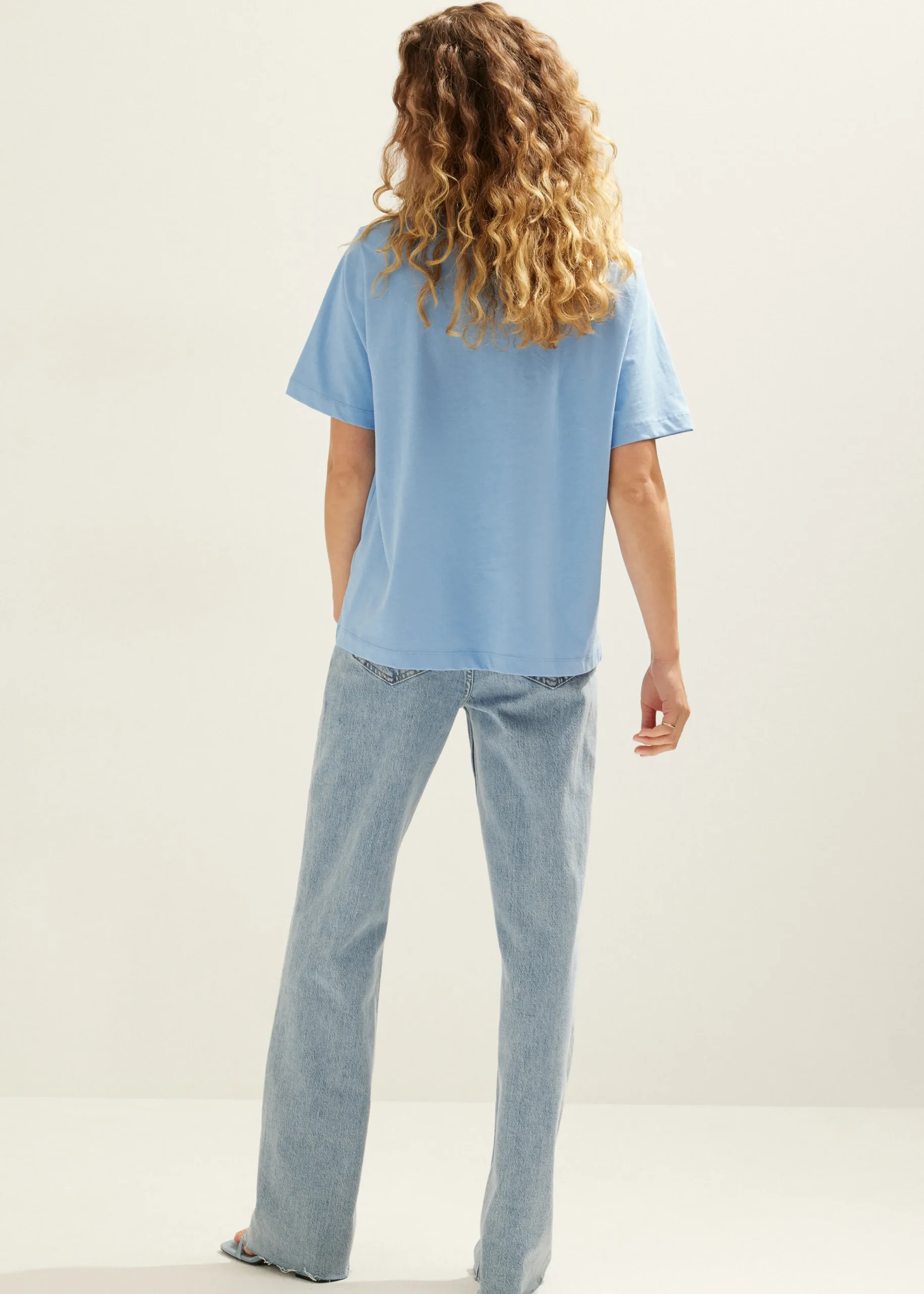 New Cotton Club Oversized t-shirt Hemelsblauw