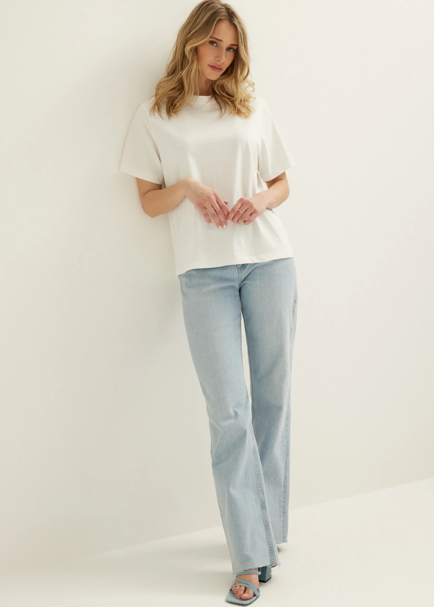 Online Cotton Club Oversized t-shirt wit,off-white