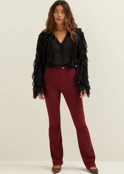 Best Cotton Club Pantalon jacquard bordeaux