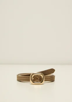 New Cotton Club Riem met krokodil patroon zand
