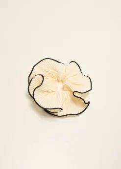 Outlet Cotton Club Scrunchie pliss&eacute; ecru