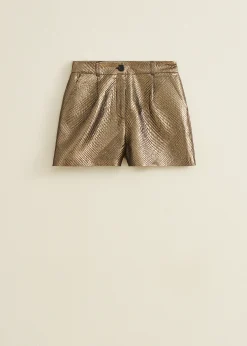 Clearance Cotton Club Short metallic goud