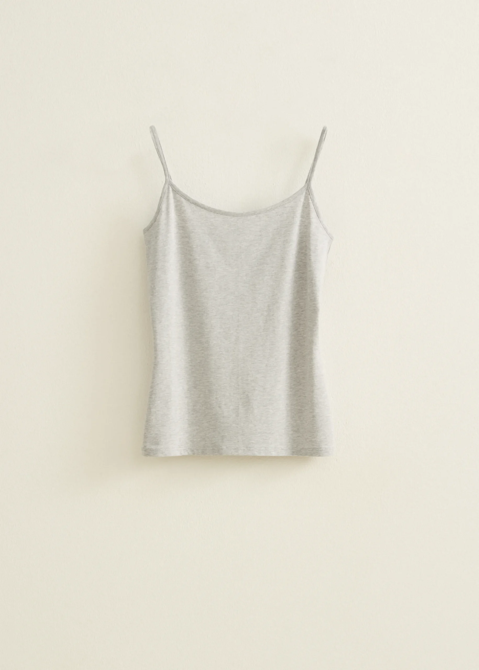 New Cotton Club Singlet met spaghettibandjes grijs,lichtmelee