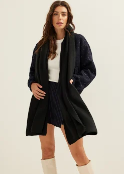 Sale Cotton Club Sjaal basic zwart