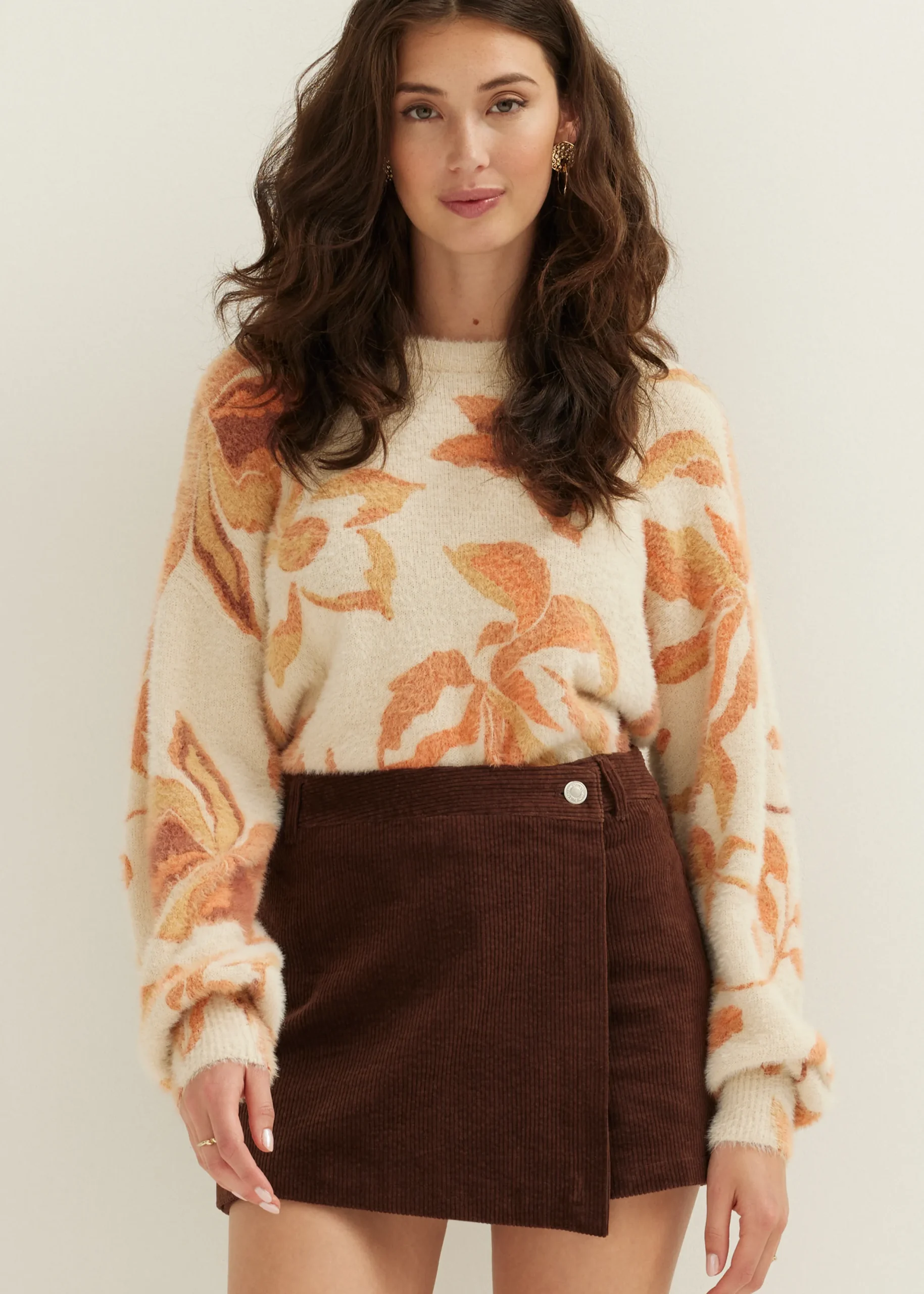 New Cotton Club Skort corduroy choco