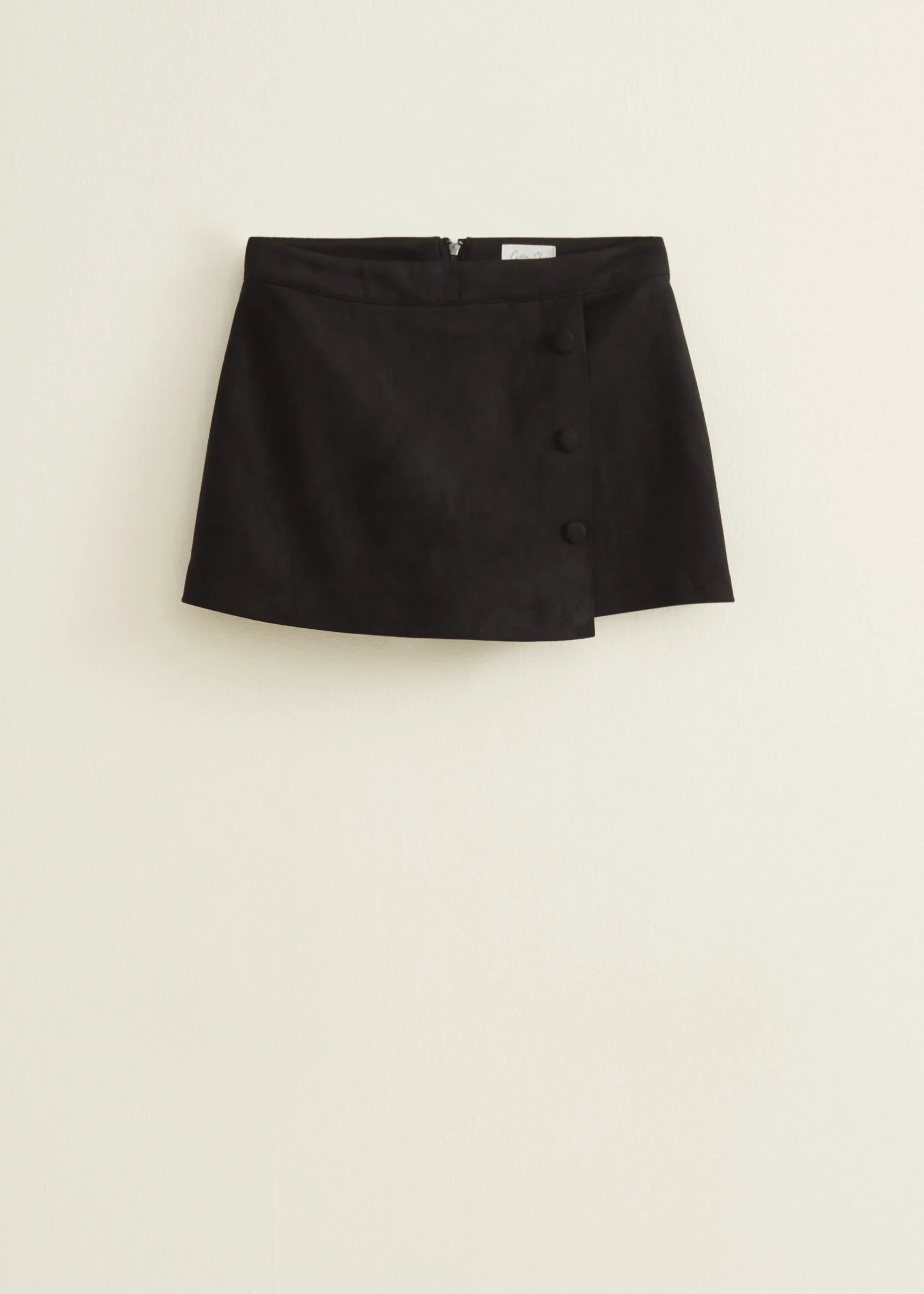 Hot Cotton Club Skort van suedine zwart