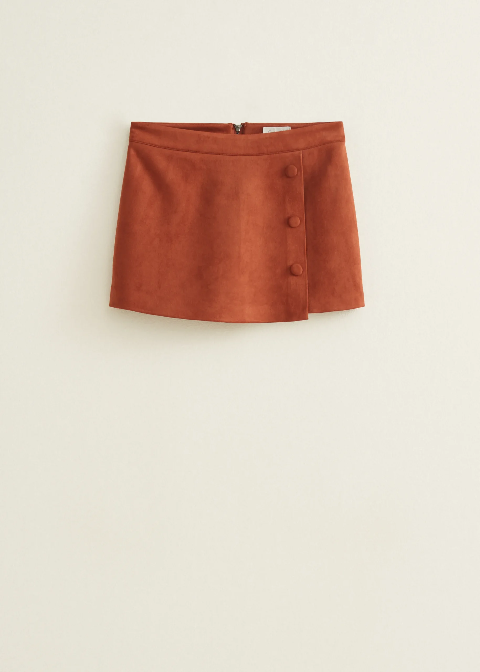 Clearance Cotton Club Skort van suedine cognac