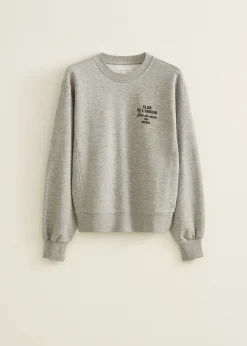 Hot Cotton Club Sweater club l'amour grijsgemêleerd
