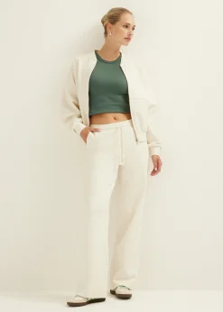 New Cotton Club Sweat pants met wide leg kit