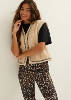 Sale Cotton Club Teddy gilet zand