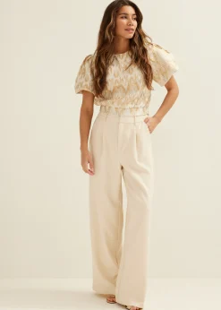 Best Cotton Club Top jacquard middenzand
