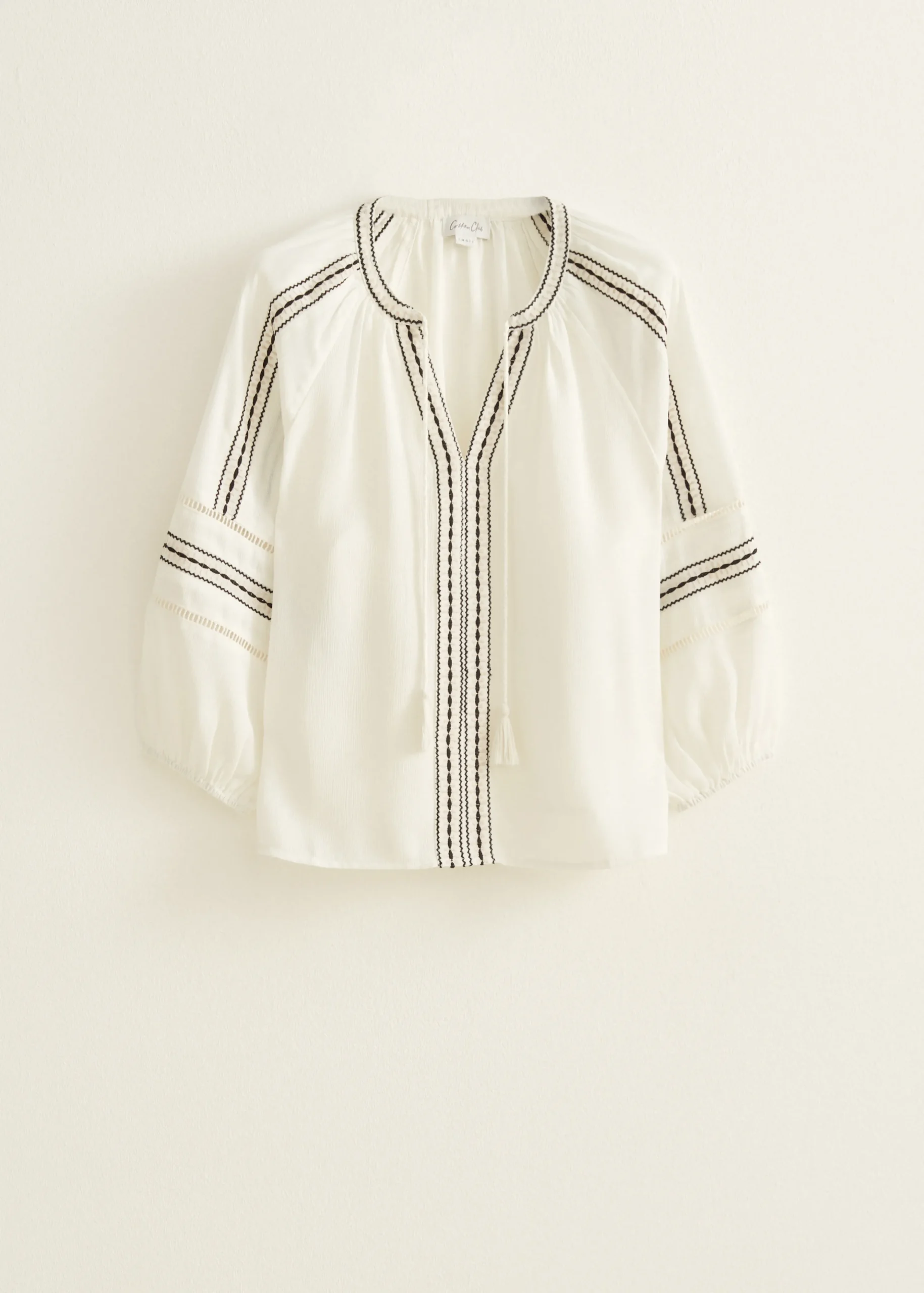 Sale Cotton Club Top met borduurwerk wit,off-white