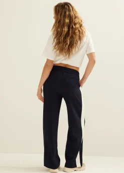 Sale Cotton Club Track pants balance donkerblauw