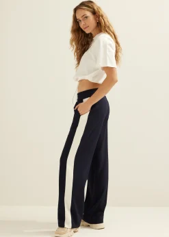 Sale Cotton Club Track pants balance donkerblauw