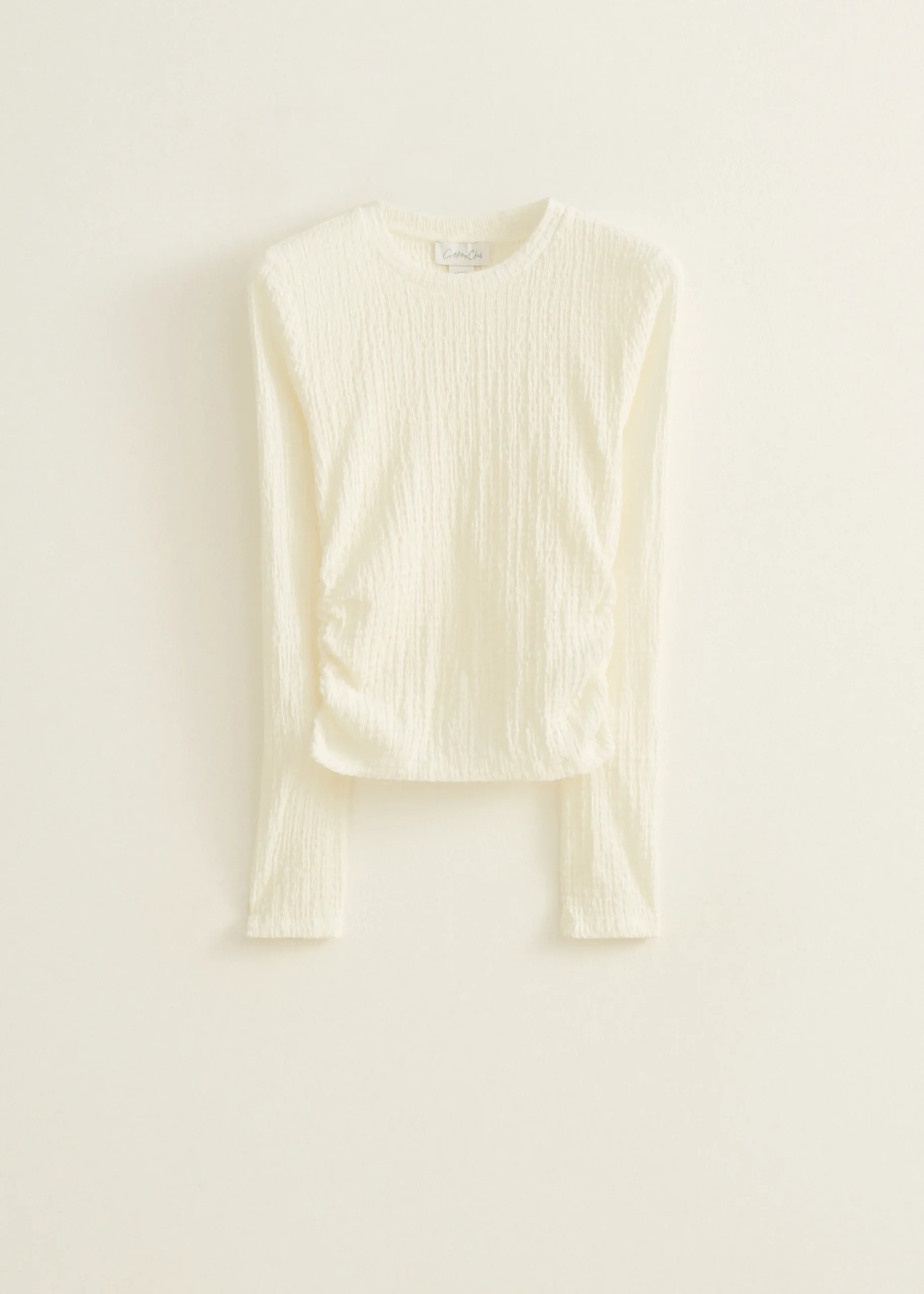 New Cotton Club T-shirt lange mouw wit,off-white