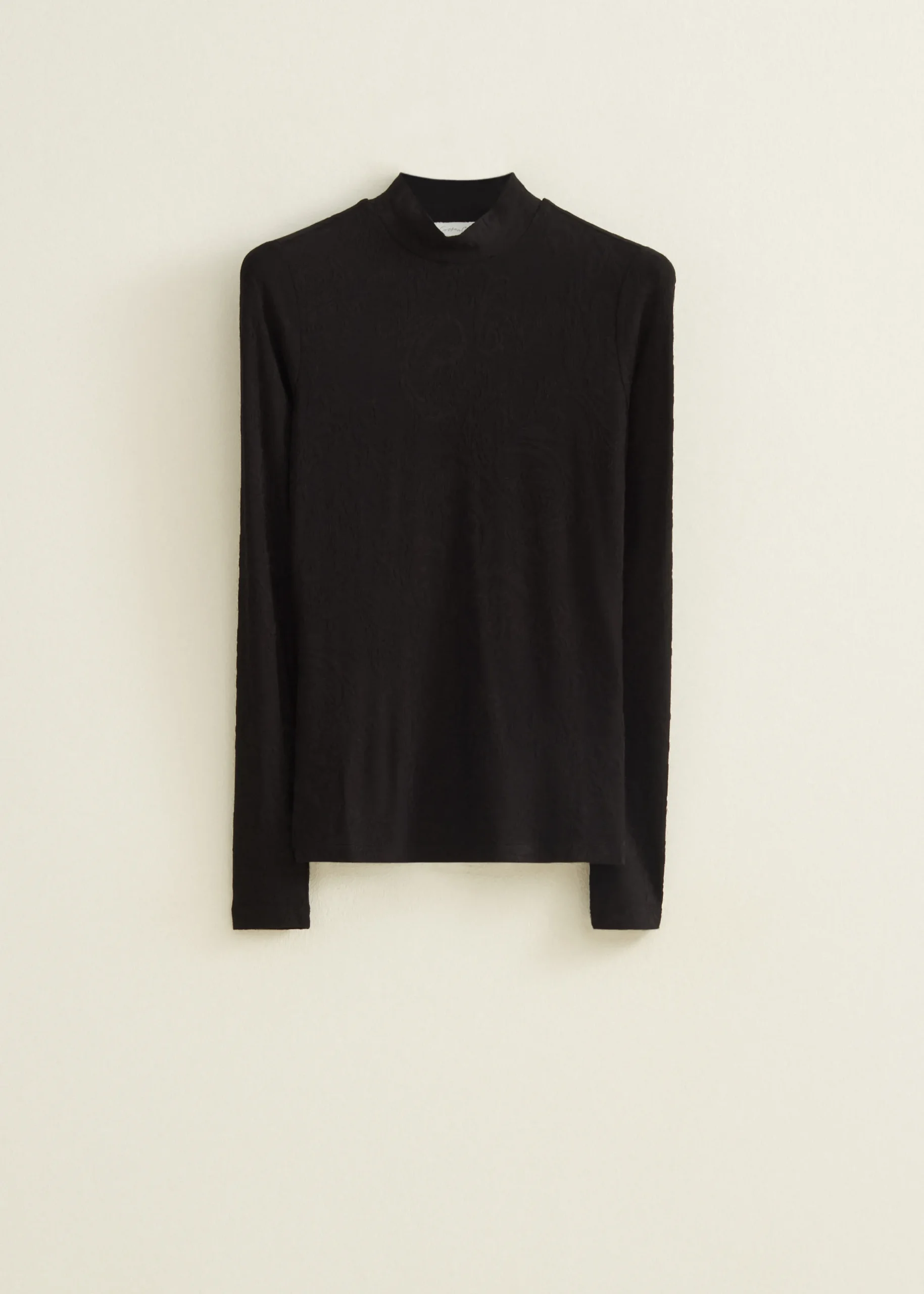 New Cotton Club T-shirt met col zwart