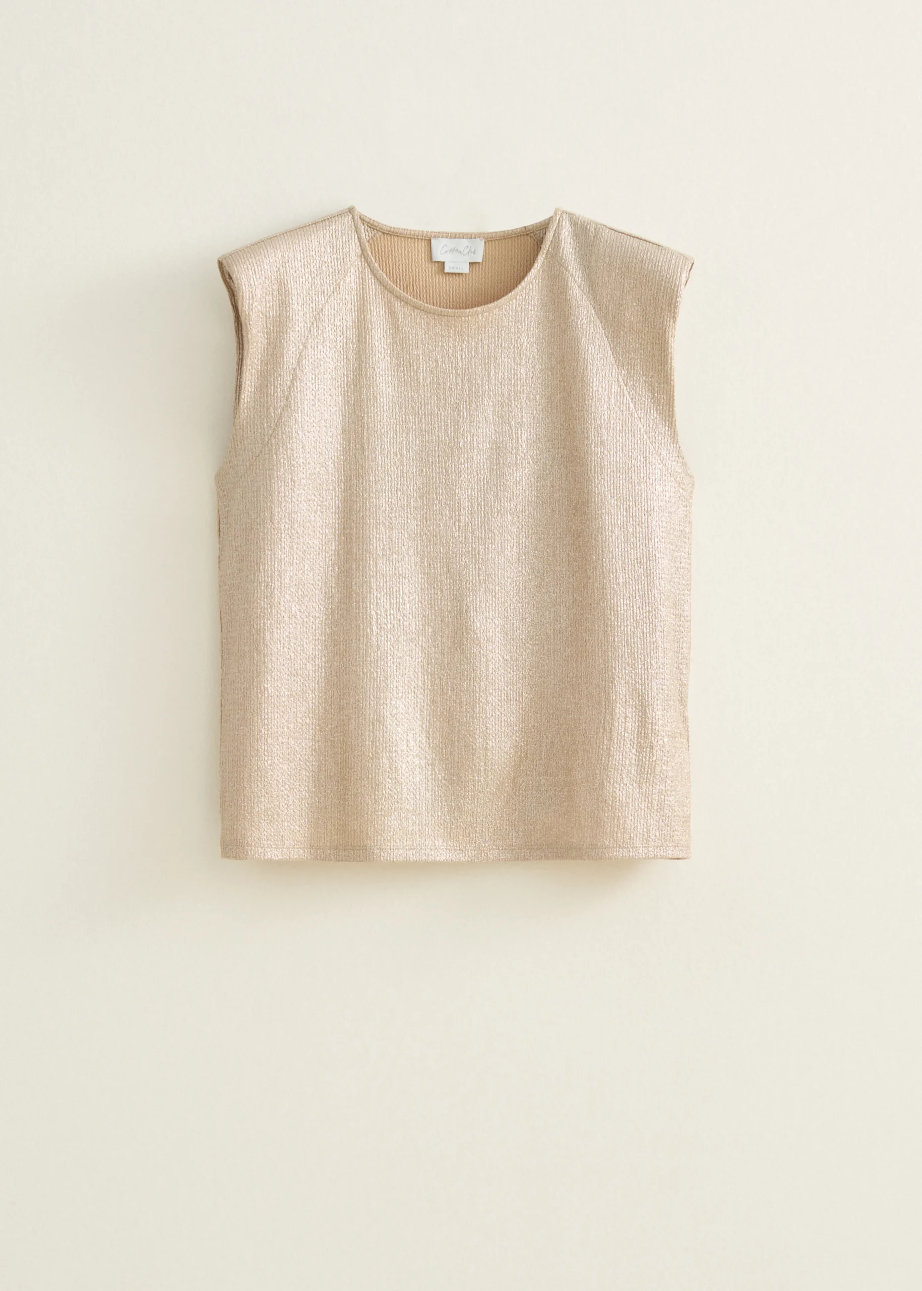 Sale Cotton Club T-shirt met glans effect zand