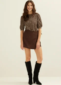 Sale Cotton Club T-shirt met panterprint meerkleurig