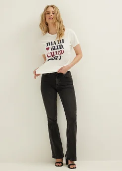 New Cotton Club T-shirt met print miami blvd wit,off-white