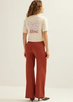 Sale Cotton Club T-shirt met print muse lichtzand