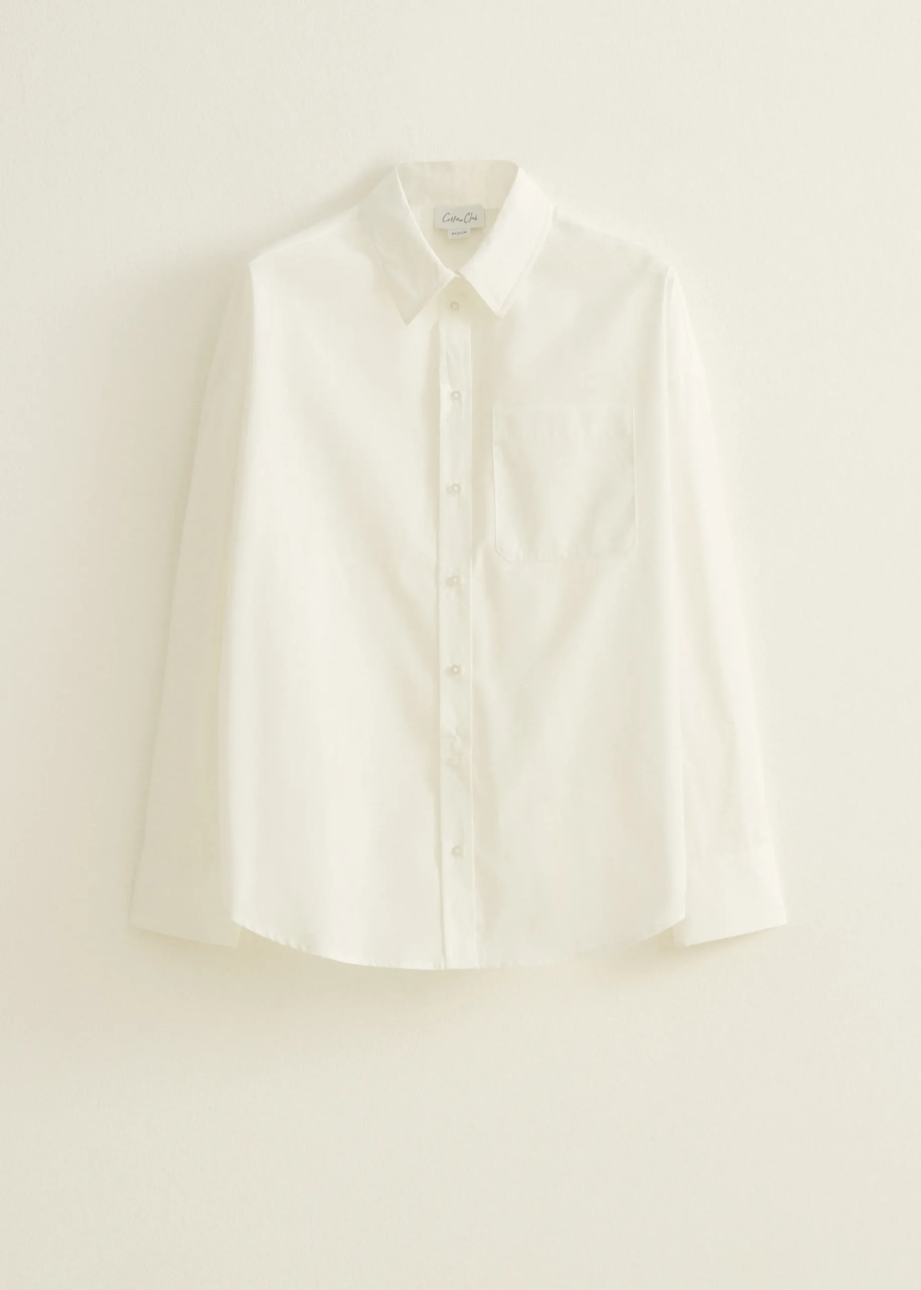 Online Cotton Club Witte blouse met zak wit,off-white