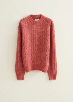 Best Cotton Club Zachte gebreide trui rose,donker