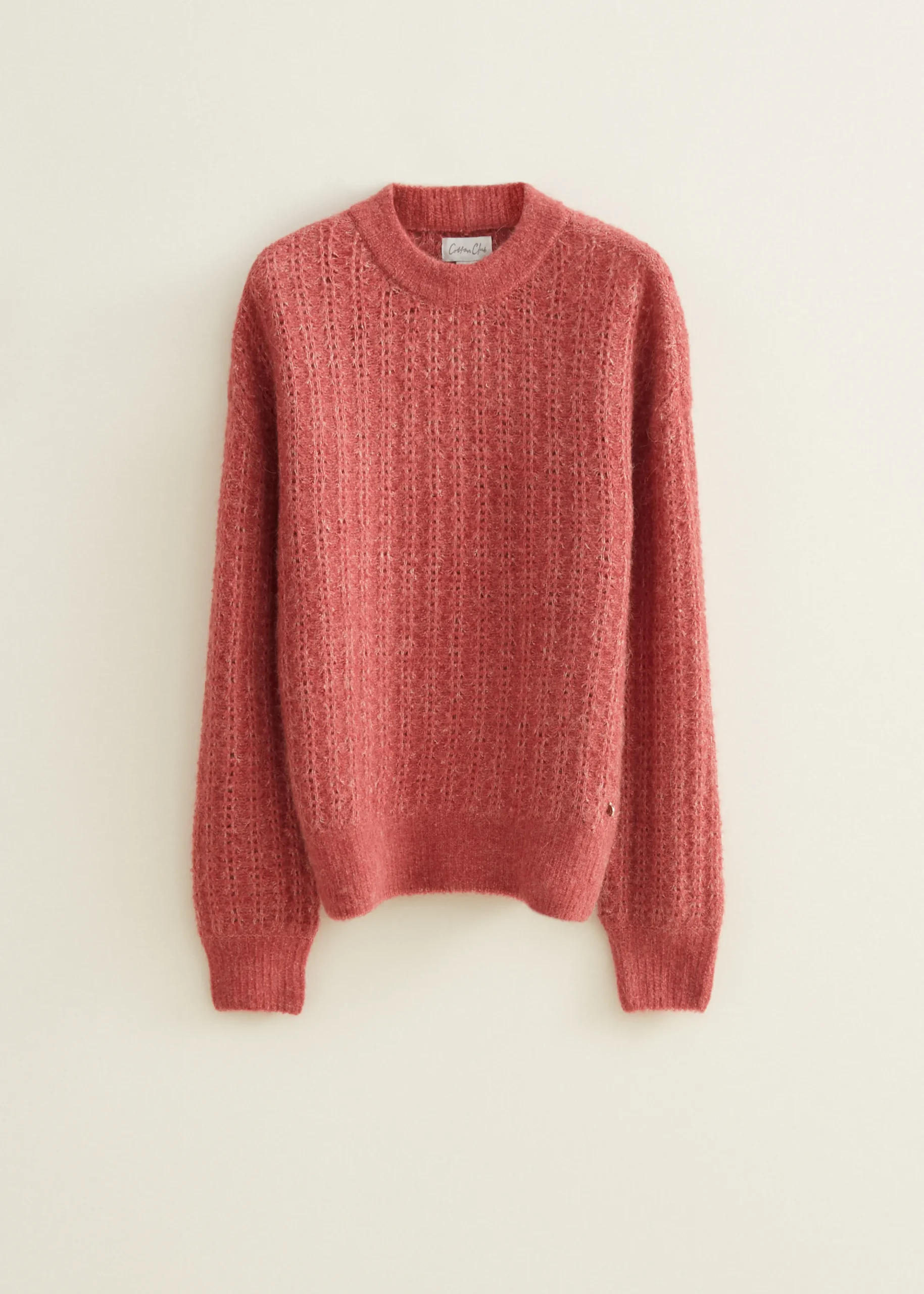 Best Cotton Club Zachte gebreide trui rose,donker